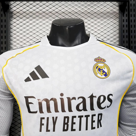 Real Madrid 25/26 Home Long Sleeve Player Version