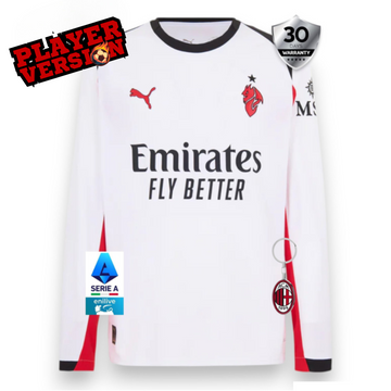 AC Milan Kids Away Jersey 2025/26 – Player Version (Long Sleeve)