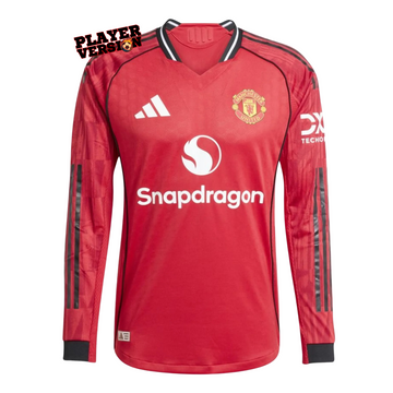 Manchester United Player Home Jersey 2025/26 - Long Sleeve