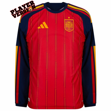 Spain 2026 Home Long-Sleeve Player