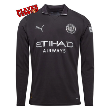 Manchester City Player Away Jersey 2025/26 Long Sleeve