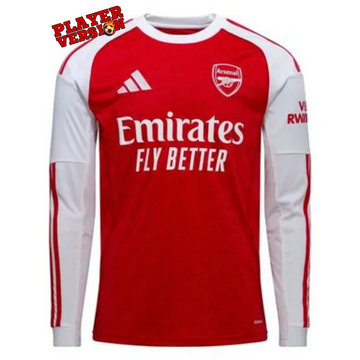 Arsenal Player Home Jersey 2025/26 Long Sleeve