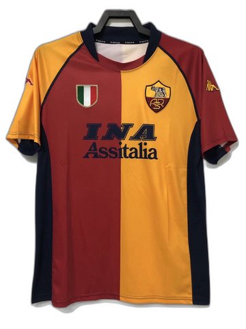 AS Roma 2000/01 Home Jersey – Retro Version