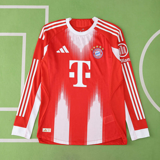 Bayern Munich 25/26 Home Player Jersey – Long Sleeve