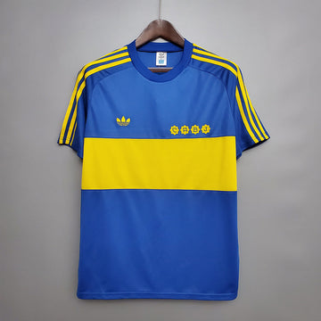 Boca Juniors 1981 Retro Home Soccer Jersey