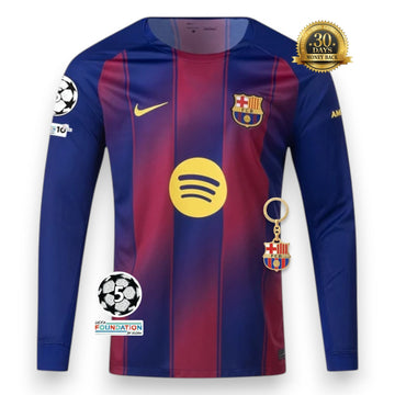 Barcelona 25/26 Home Jersey Long Sleeve