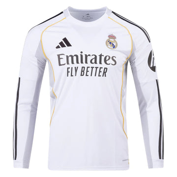 Real Madrid 2025/26 Home Long Sleeve