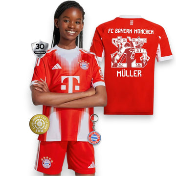 Bayern Munich Kids Home Jersey 2025/26 – Müller Special Edition